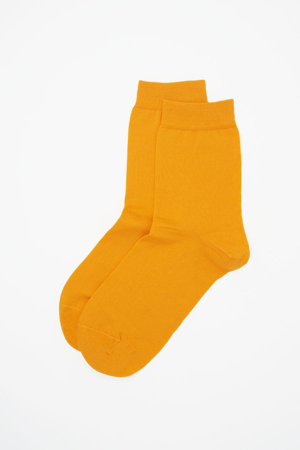 Peper Harow yellow Classic women's luxury socks topshot