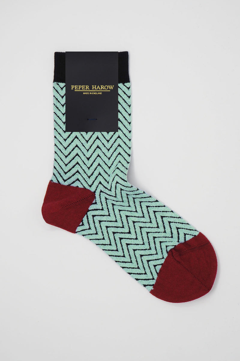 Zigzag Women's Socks - Black