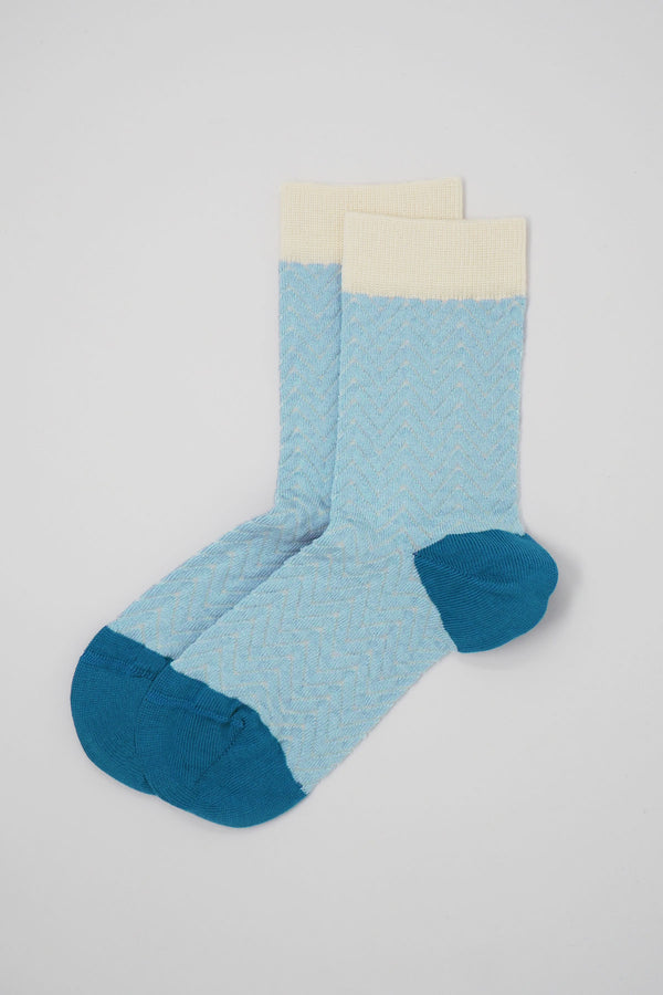 Zigzag Women's Socks - Blue