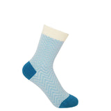 Zigzag Women's Socks - Blue