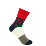 Peper Harow scarlet Mayfair women's luxury socks