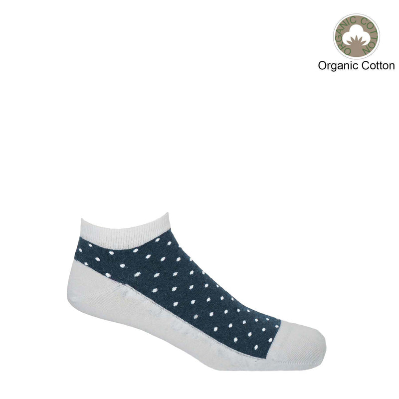 Polka Men's Organic Trainer Socks Bundle - White & Khaki